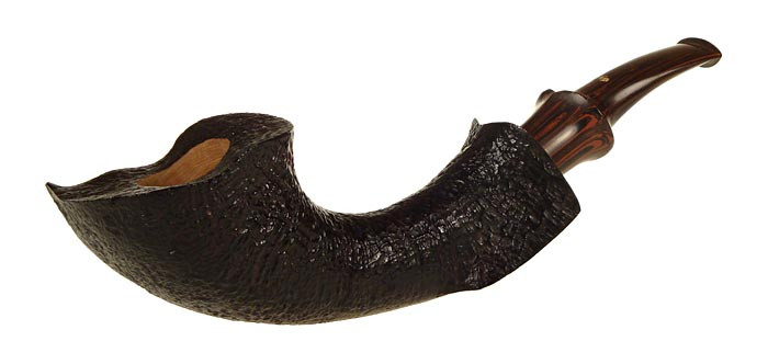 Dal Fiume Pipe Blasted Freehand Horn