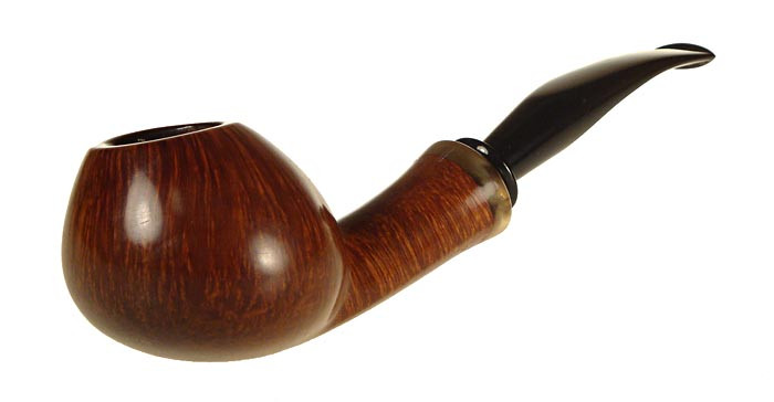 W.O. Larsen Estate Pipe Freehand Apple 10 w/ Horn