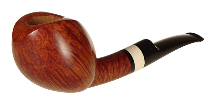 Peter Heeschen Pipe "P" Shape w/ Ivory