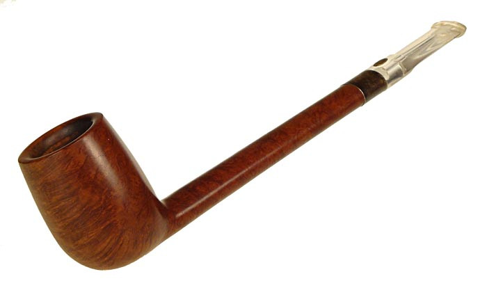 GBD Estate Pipe Collector Virgin Long Shank Canadian w/ Silver