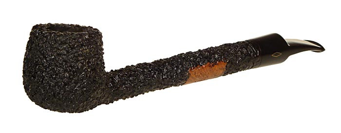 Brebbia Pipe Iceberg Black Blasted Pot Canadian