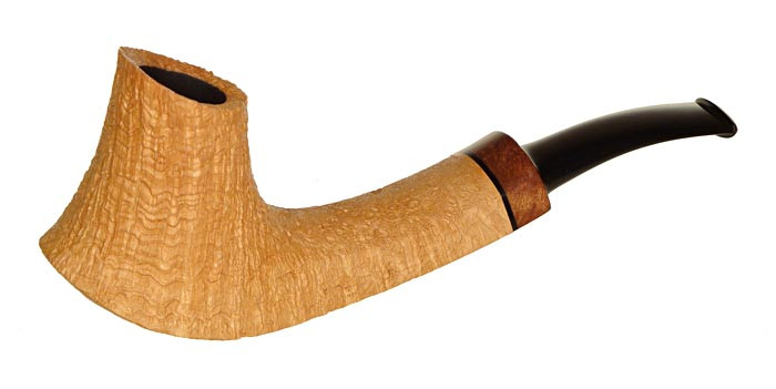 Chheda Pipe Blasted Volcano w/ Redwood Burl