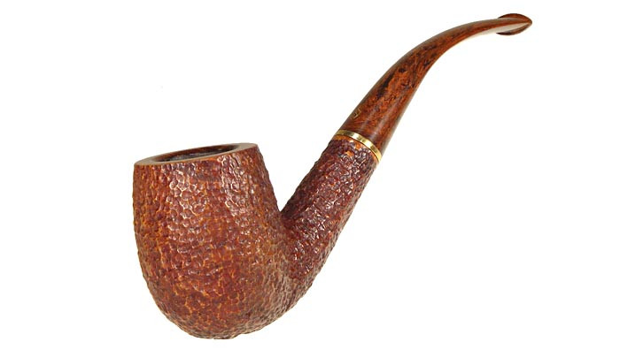 Savenilli Estate Pipe Carved Bent Billiard