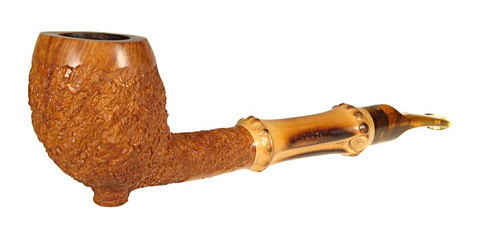 Ardor Estate Pipe Rusticated Cutty w/ Bamboo Shank