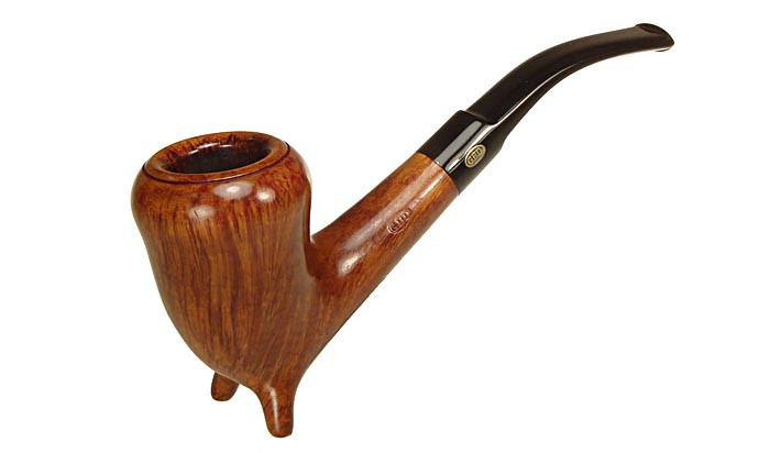 GBD Estate Pipe Unique Straight Grain Standing Pear