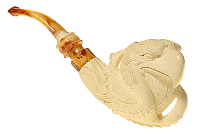 CAO Meerschaum Estate Pipe Eagle Head and Claw UNSMOKED!