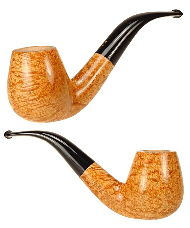 Radice Pipe Clear Bent Brandy
