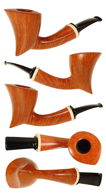 Todd Johnson Estate Pipe Alexandrian Pickaxe w/ Ivory UNSMOKED!