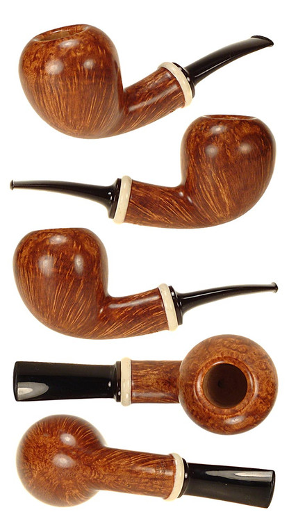 S. Cherepanov Pipe Bent Acorn w/ Faux Ivory