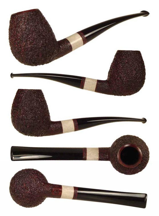 Thomas James Pipe Bent Brandy w/ Deer Antler