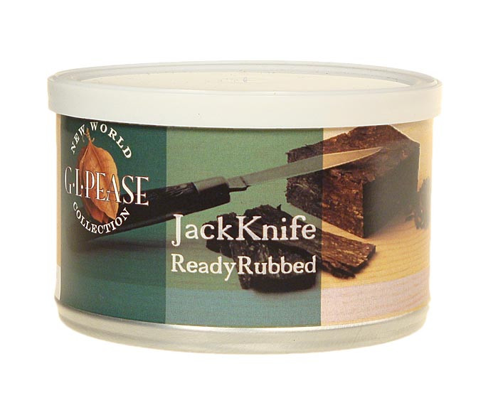 G.L. Pease Pipe Tobacco JackKnife Ready Rubbed 2oz can