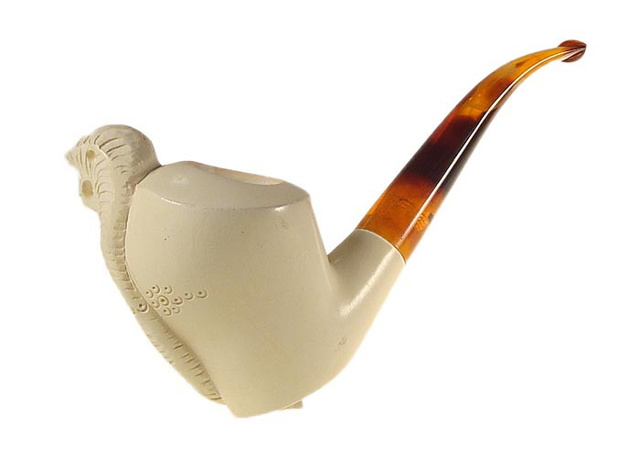 Unknown Maker Estate Pipe Bent Freehand w/ Cobra UNSMOKED!