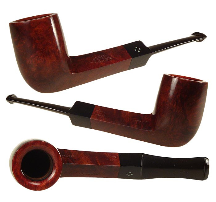 Sasieni Estate Pipe Four Dot Walnut Diamond Shank Lovat