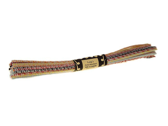 Cotton Pipe Cleaners Extra Long 12" Churchwarden Colored 32 count