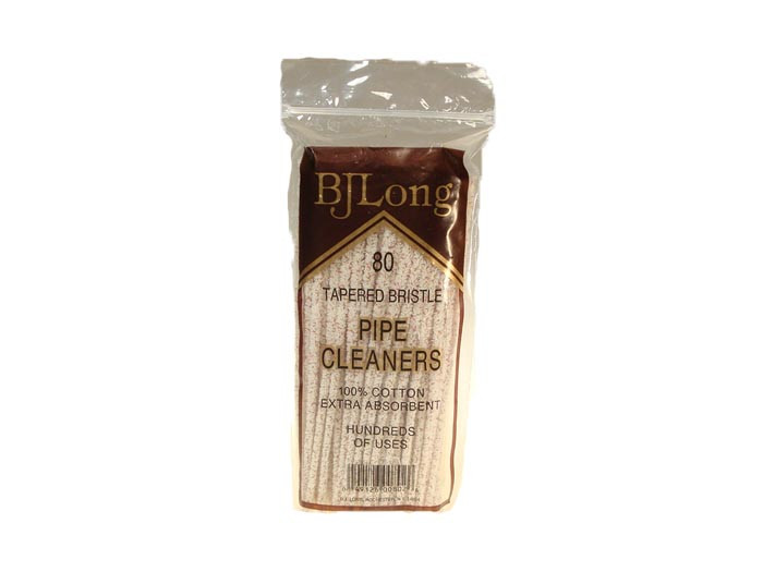 BJ Long Regular 6.5" Tapered Bristled Cotton Pipe Cleaners 80-ct