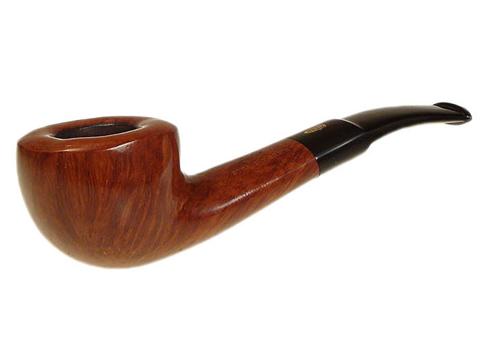 GBD Estate Pipe Straight Grain Bent Oval-Shank Pot 1353