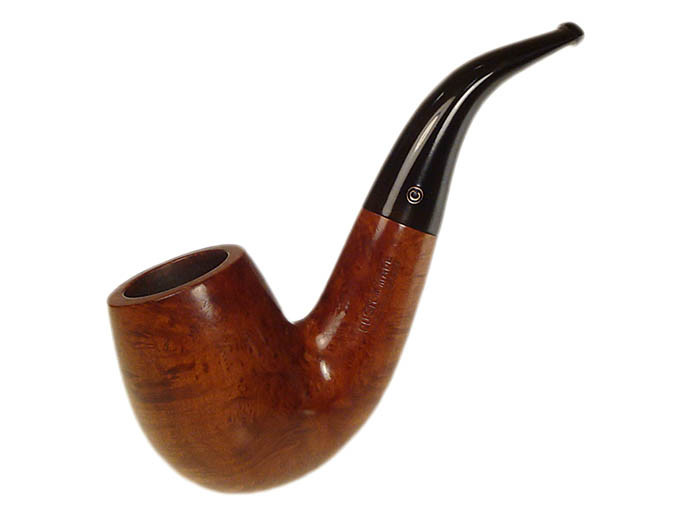Conway Estate Pipe Custom Made Natural Grain Bent Billiard