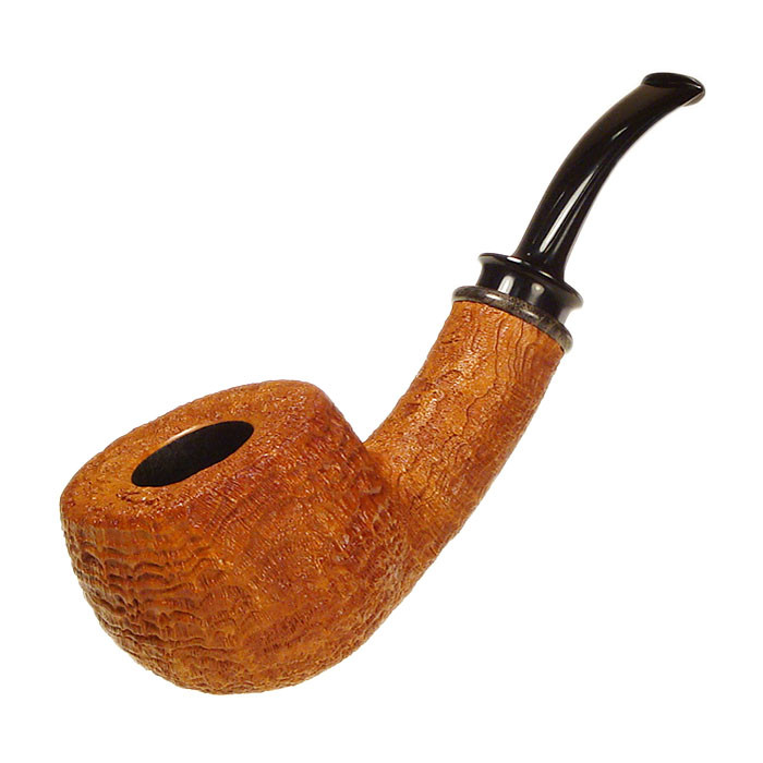 Chheda Pipe Bent Cauldron 169 w/ Buckeye Burl Grade 8
