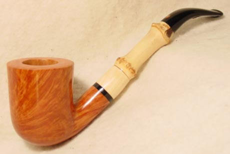 Tom Spanu Pipe Bent Freehand Bamboo F - SmokersHaven.com