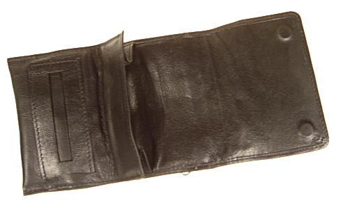 Mac Baren Tobacco Pouch Leather Magnetic Rollup Two Compartment