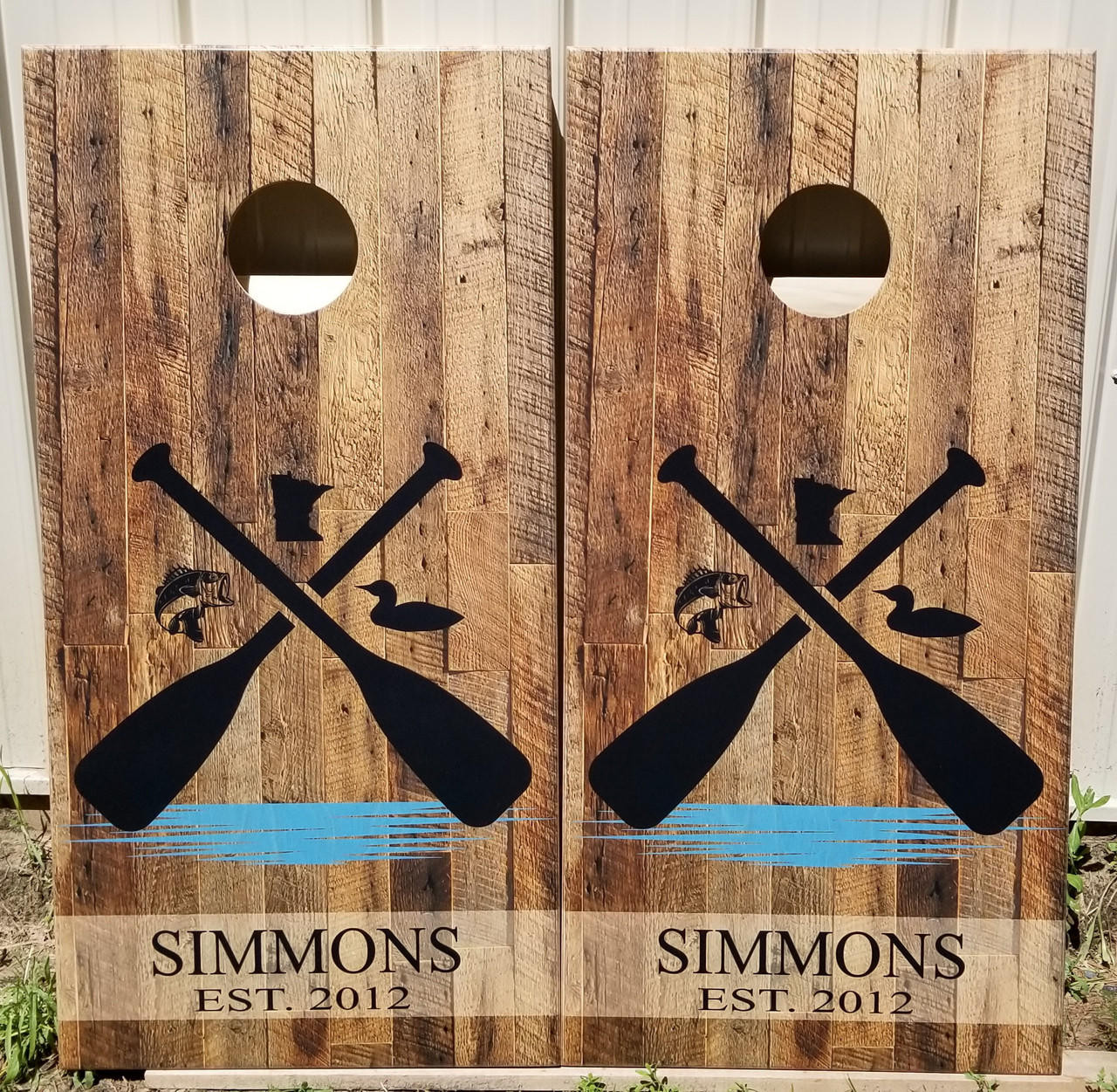 Custom Family Name Stencil - Cornhole Toss Size