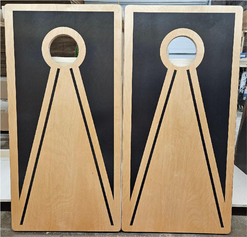Classic Woodgrain #13 - Custom regulation size cornhole boards