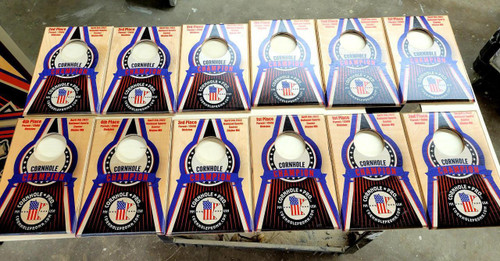 Cornhole Pro LLC 2025 MY CREDIT UNION- 4 (12 inch x 8 inch)  Small wooden Cornhole Trophy 