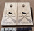 Cornhole Pro LLC Family Paddle Design #4, custom with your lake and name - regulation size cornhole boards, Baltic Birch Cornhole Boards - custom cornhole boards 