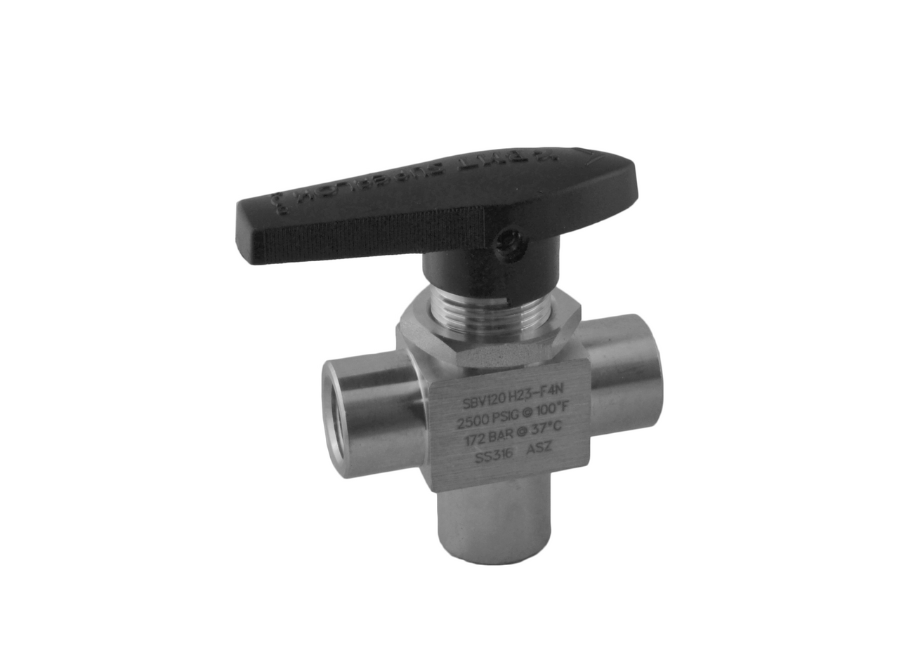 Superlok SBV120H Bar Stock Threaded Ball Valve - 3,000 PSI