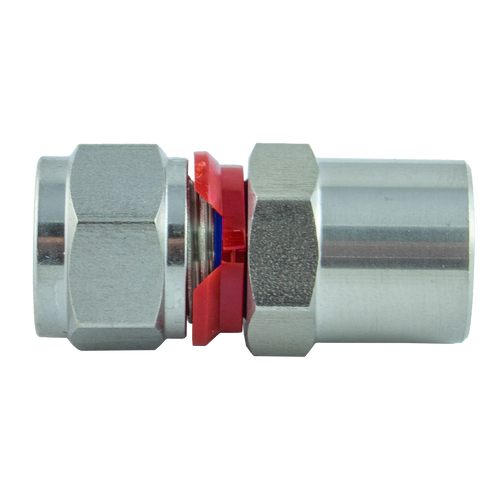 1/4 in. Tube OD x 3/8 in. Tube Stub OD - Reducer Tube Stub Connector -  Double Ferrule - 316 Stainless Steel Compression Tube Fitting