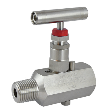 Mako NPT Stainless Steel Needle Valve With Bleed Screw - 6,000 PSI ...