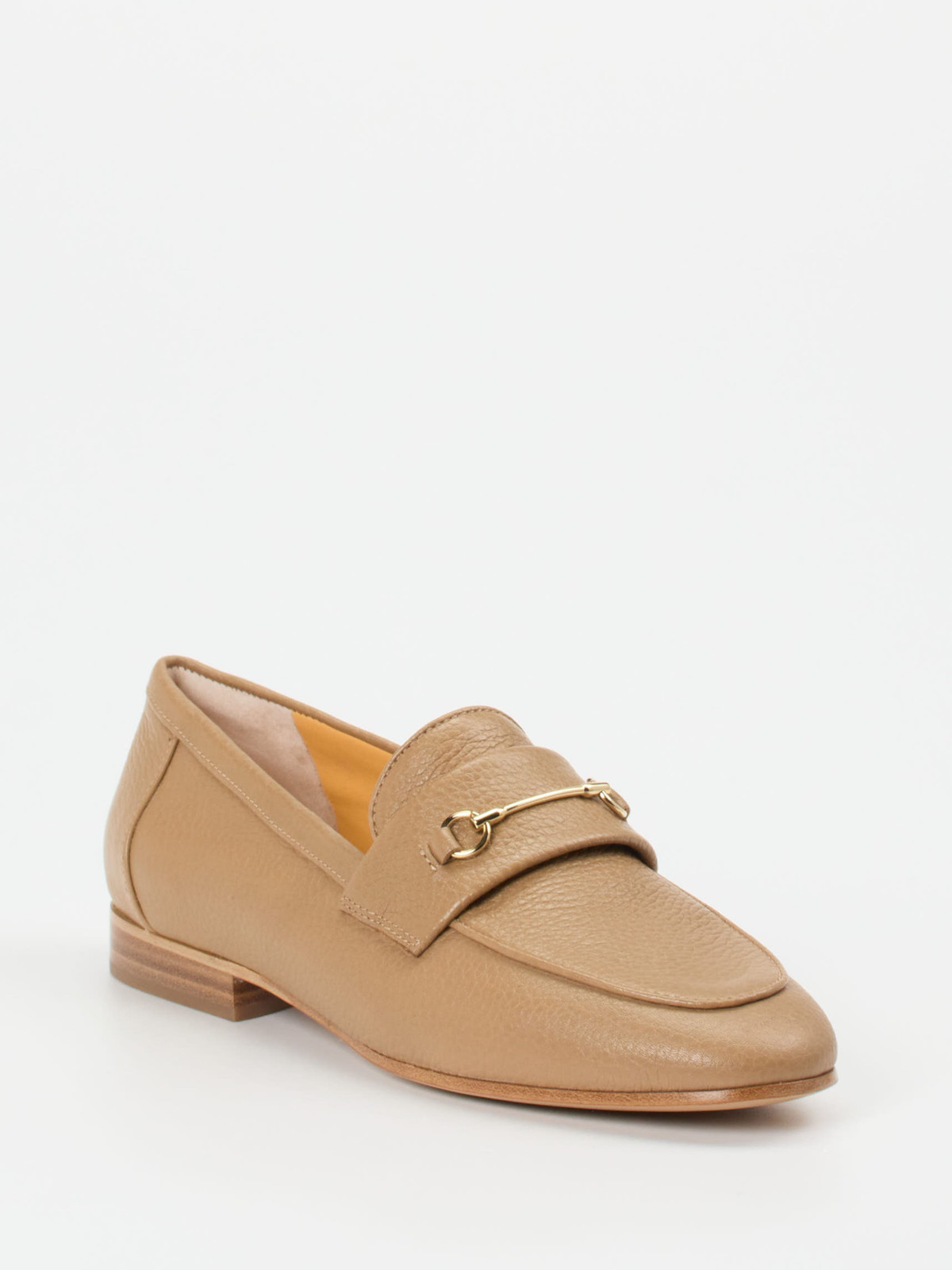 Truman's – Loafer aus genarbtem Hirschleder beige