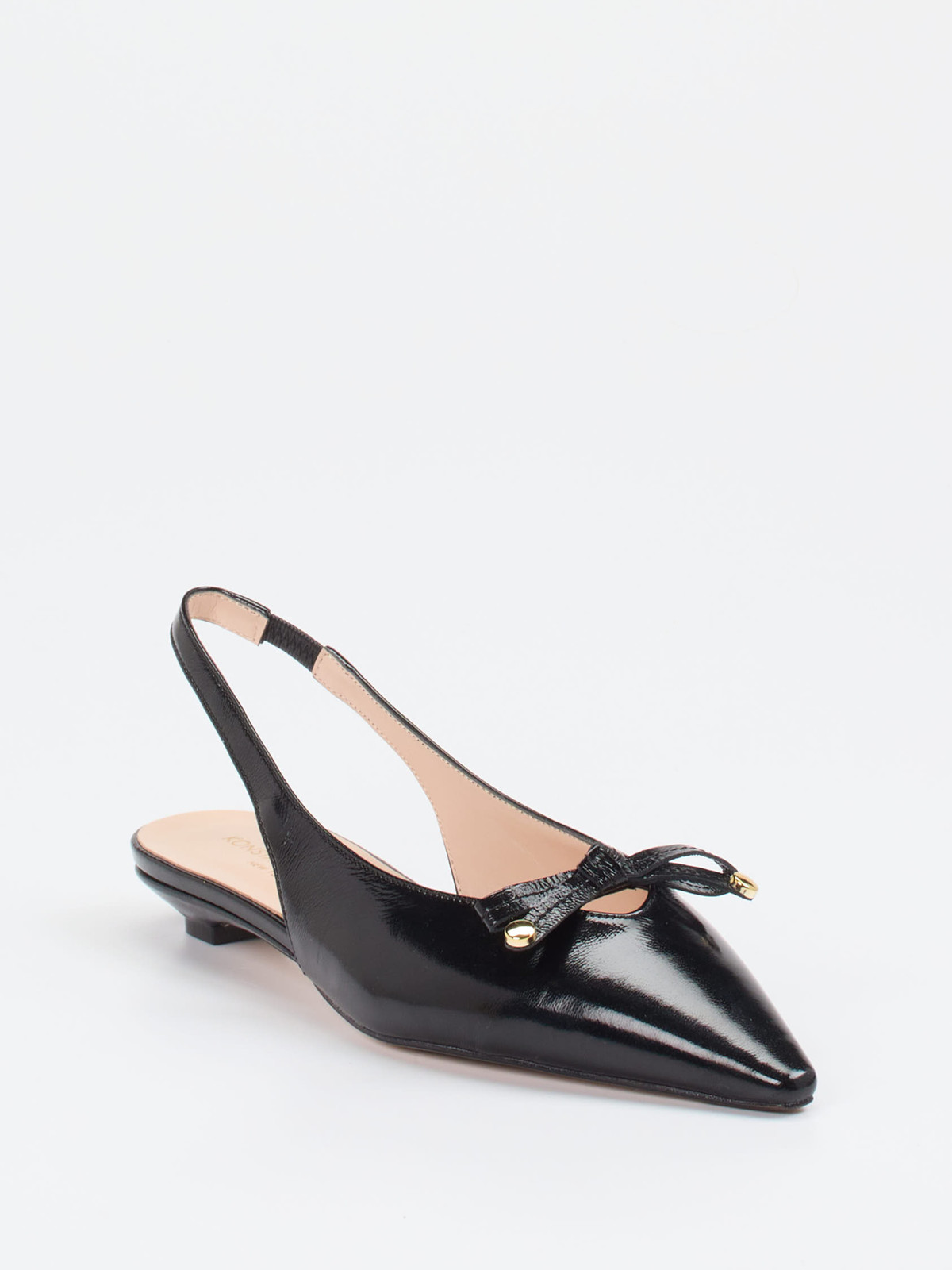 Konstantin Starke – Slingpumps aus Lammleder Schwarz