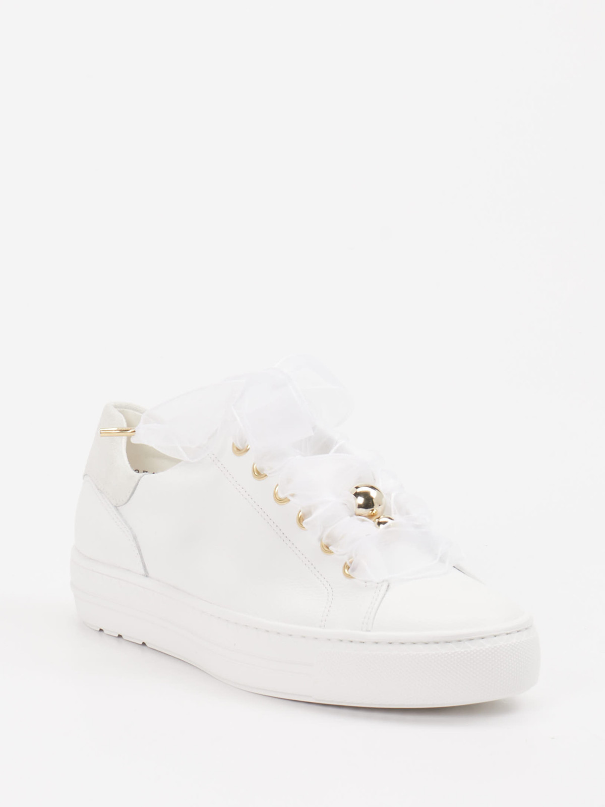 Paul Green – Sneaker aus Kalbleder mit Satin-Schnürung