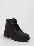 Camel Active – Schnürboots aus Fettleder Schwarz