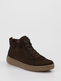 Ara – Schnürstiefelette aus Veloursleder Braun
