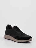 Ecco – Sneaker aus Nubukleder Schwarz