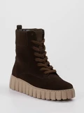 Gabor - Schnürstiefelette aus Veloursleder