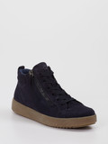 Ara – Schnürstiefelette aus Veloursleder Blau