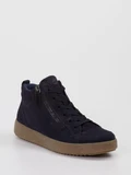 Ara – Schnürstiefelette aus Veloursleder Blau