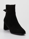 Di Lauro - Stiefelette aus Veloursleder in schwarz
