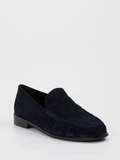 Di Lauro - Slipper aus Veloursleder in blau