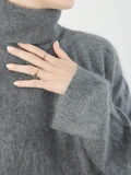 FLONA – Rollkragenpullover aus Kaschmir grau