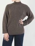 FLONA – Rollkragenpullover aus Kaschmir taupe