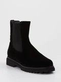 Hassia - Stiefelette aus Veloursleder in schwarz