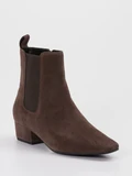 Di Lauro - Stiefelette aus Veloursleder in braun