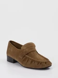 Andrea Puccini - Slipper aus Veloursleder in braun