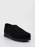 Clarks - Wallabee Evo aus Veloursleder in schwarz