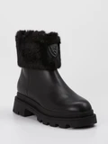 Blauer - Stiefelette aus Lammleder in schwarz