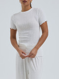 Seamless Basic - T-Shirt aus Baumwolle in Weiß